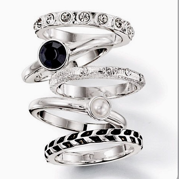 5 Stackable rings - Picture 1 of 8